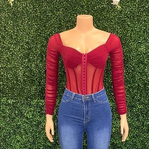 Sheer spandex bodysuit
